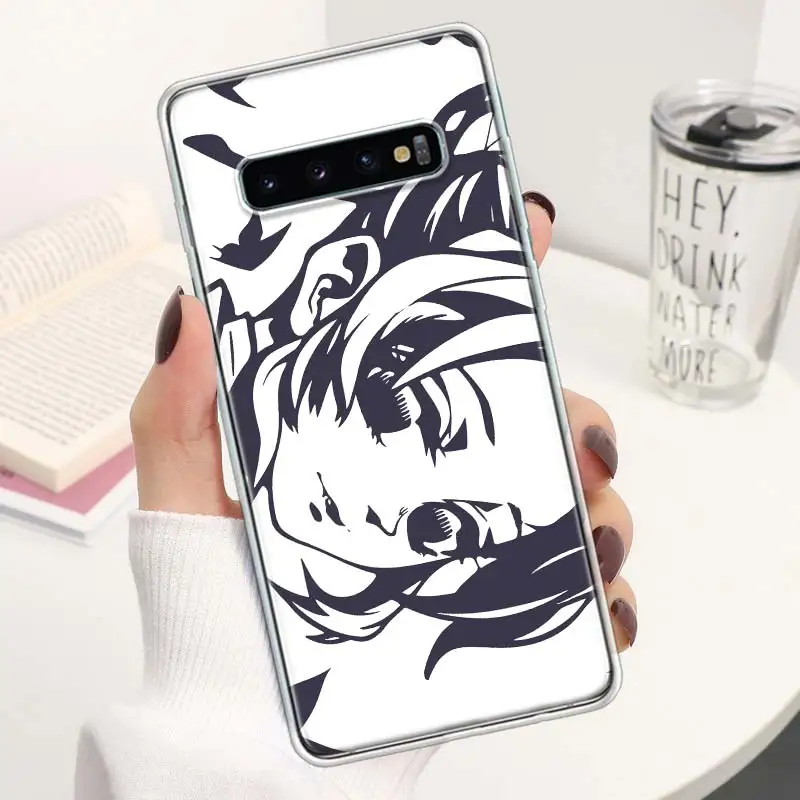 Coque de téléphone Demon Slayer Black Art, coque souple pour Samsung Galaxy S24, S23, S22, S21 Ultra, S20 FE, S10 Plus, S10E, S9, S8 +