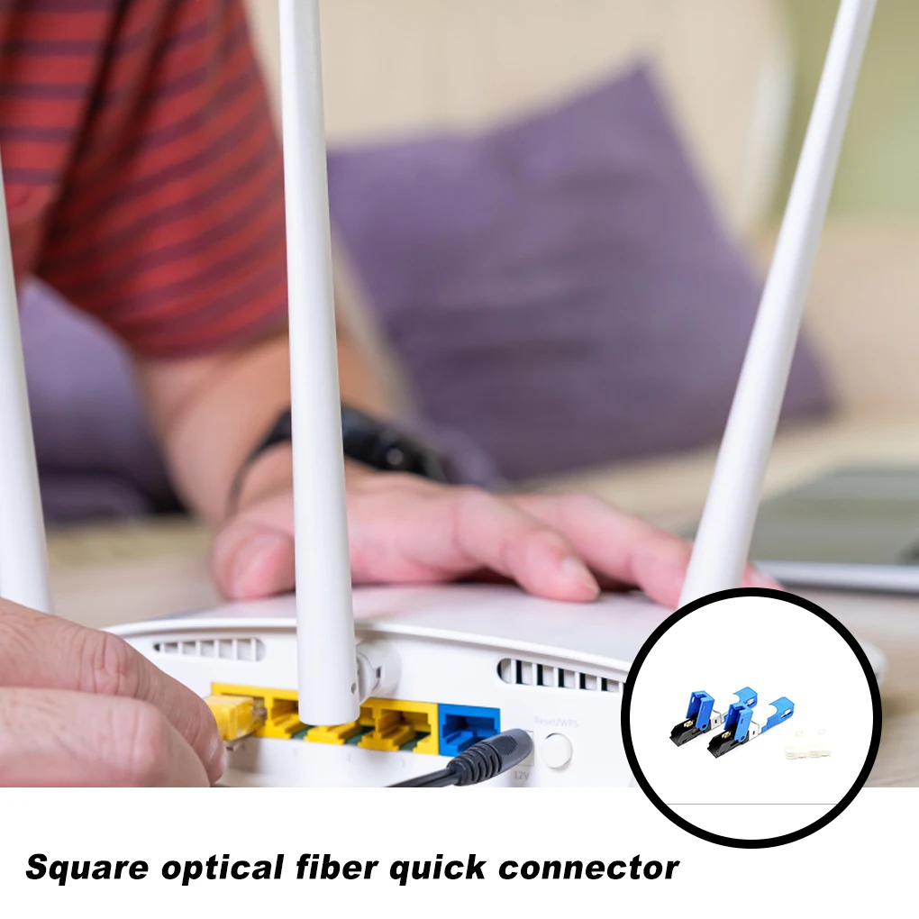 

100 Pieces SC Fiber Optic Connector Office Network Connectors Networking