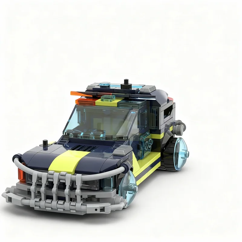

411pcs MOC Cyberpunk Police K 9 Unit City Champions Model Building Blocks Construction Toy Christmas Gifts DIY Creative Idea