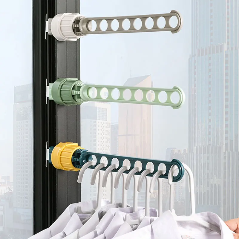 

Travel Portable Window Frame Clothes Hanger Creative Portable Hotel Indoor Window Drying Rack Home Hanging Rack for Clothes