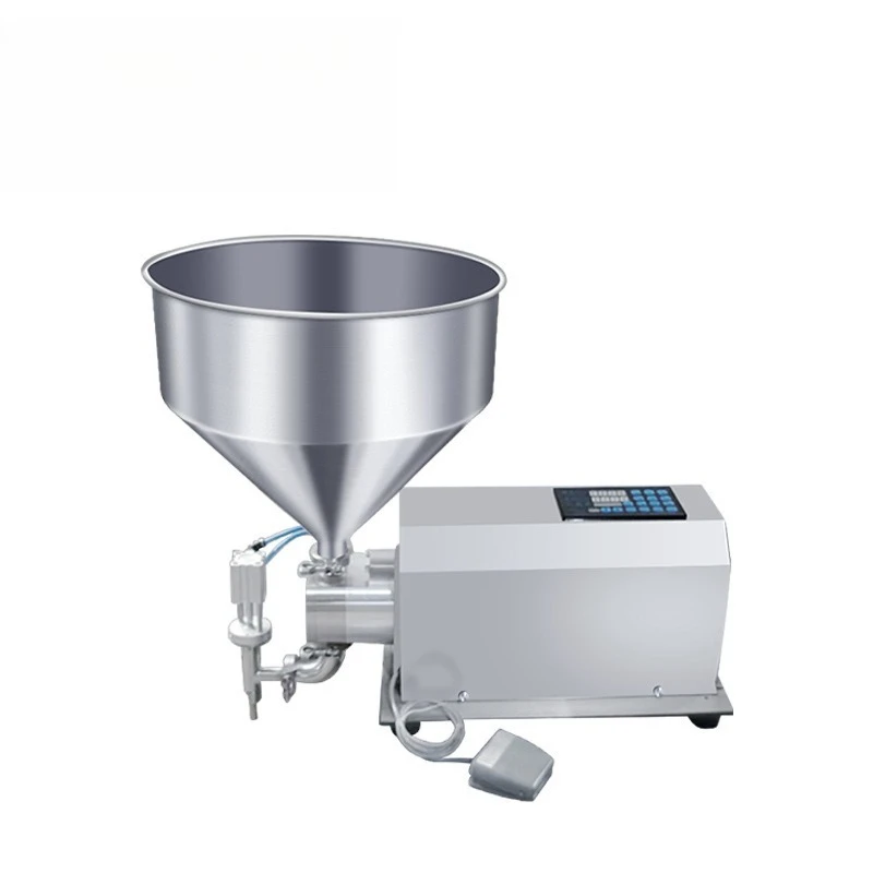 

Semi-automatic servo gear pump filling machine, high viscosity horizontal quantitative canning machine