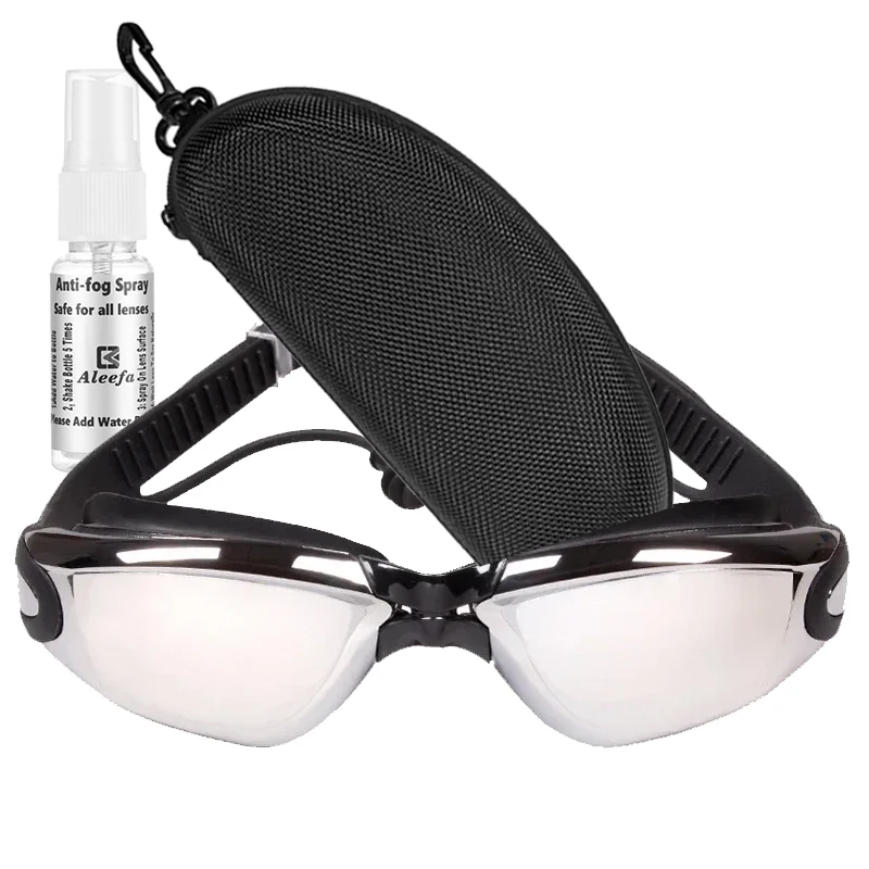 Customize Myopia Swimming Goggles  Glasses Plated with Diopters  Silicone Belt Underwater Eyewear Anti-fog Men Acetate