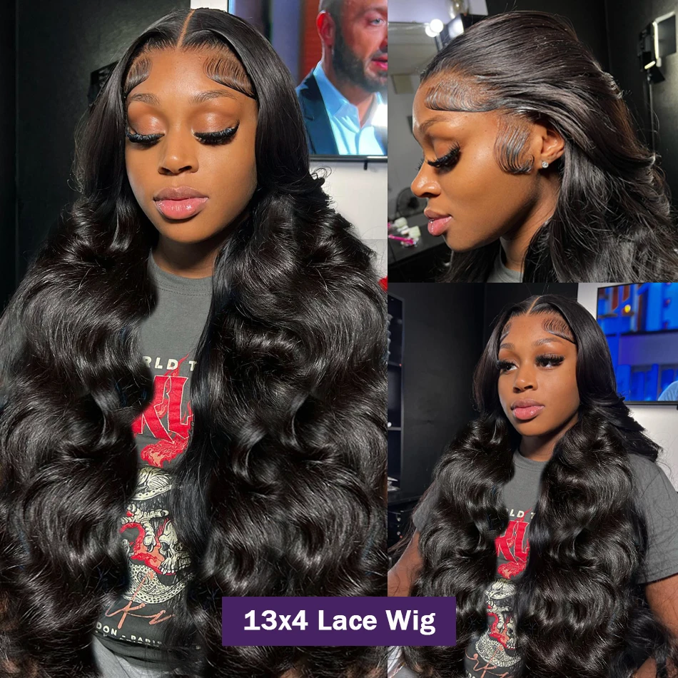 Wig Lace Frontal 30 36 38 inci Body Wave renda Frontal rambut manusia Wig 13x4 HD untuk wanita Brasil Wig preplock dengan rambut bayi