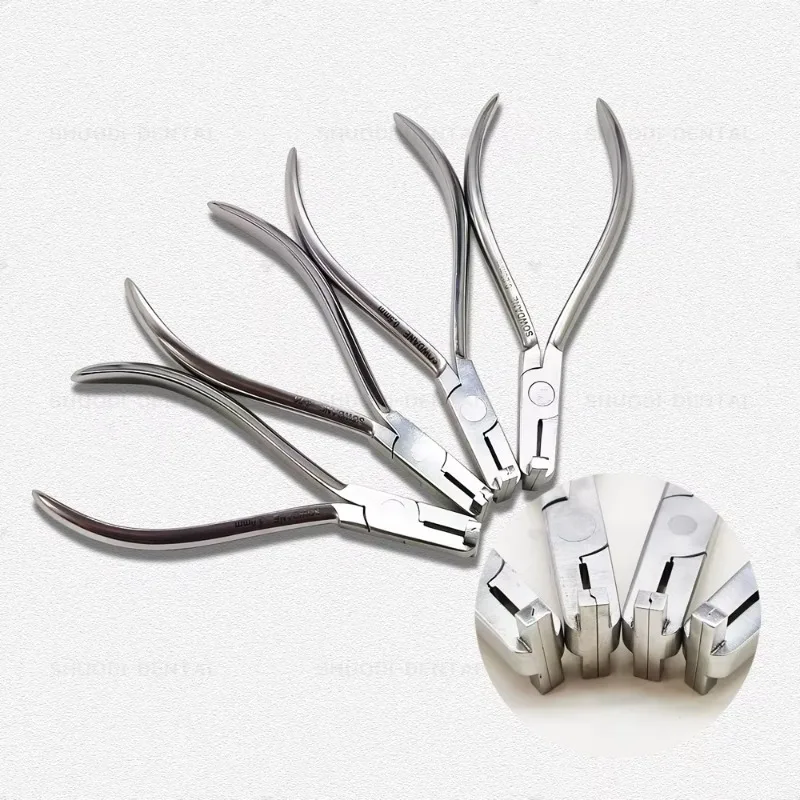 Lab Step Wire Forming Pliers Stainless Steel Backward Bending Pliers 90 Degrees 145 Degrees 3 Sizes for Choosing