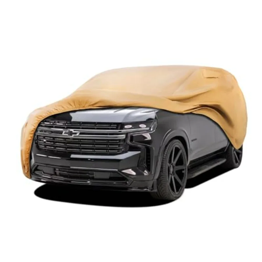 

Outdoor car cover for Chevrolet Tahoe 2000-2026,heavy-duty polyester, black, windproof, waterproof, UV-resistant, sun/rain/snow