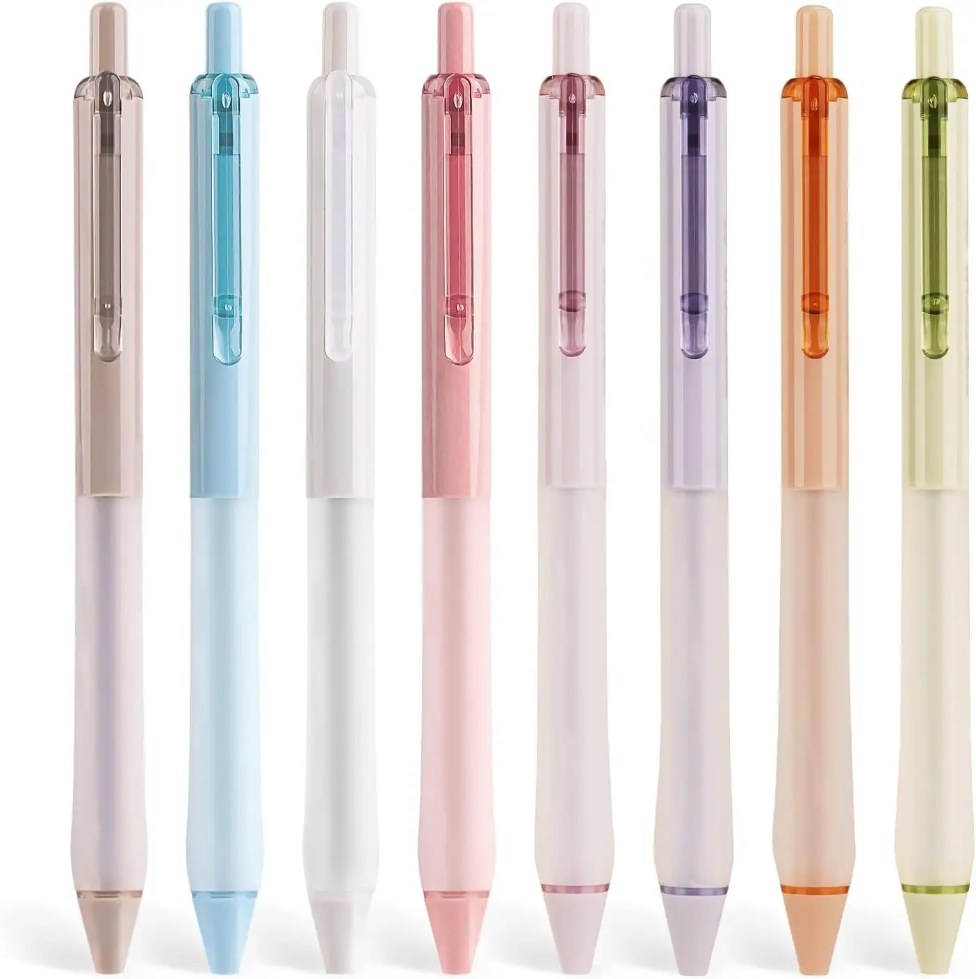 

Dianshi Soft Grip Gel Ink Retractable Pen: Black Ink 0.7mm Medium Fine Pen Tip Pen Set, Ultra-Smooth Pen Tip No Bleeding Stains,