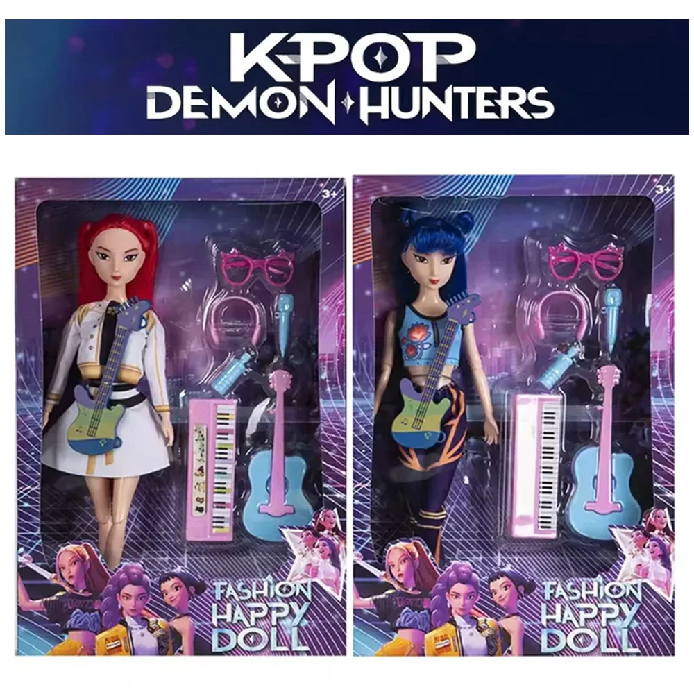 2025 juguete de alta calidad Anime 30CM k-pop Demon Hunters muñeca Rumi Mira Zoey regalo sorpresa de cumpleaños para niñas regalo de cumpleaños