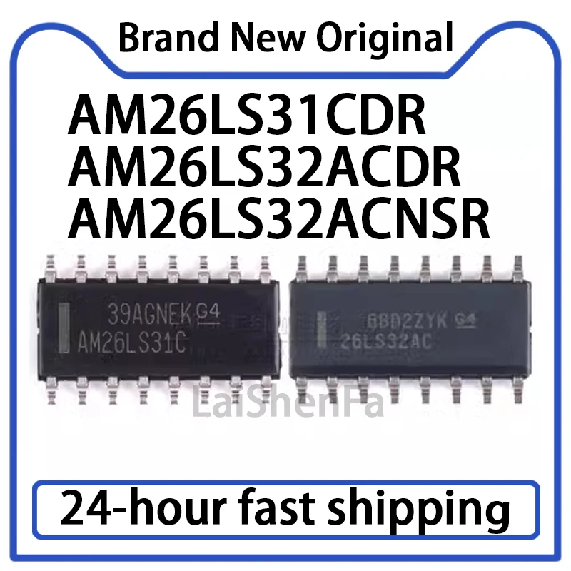 10PCS New Original AM26LS32ACDR 26LS32AC AM26LS31CDR AM26LS31C AM26LS32ACNSR 26LS32A  SOP16 Driver Chip IC in Stock