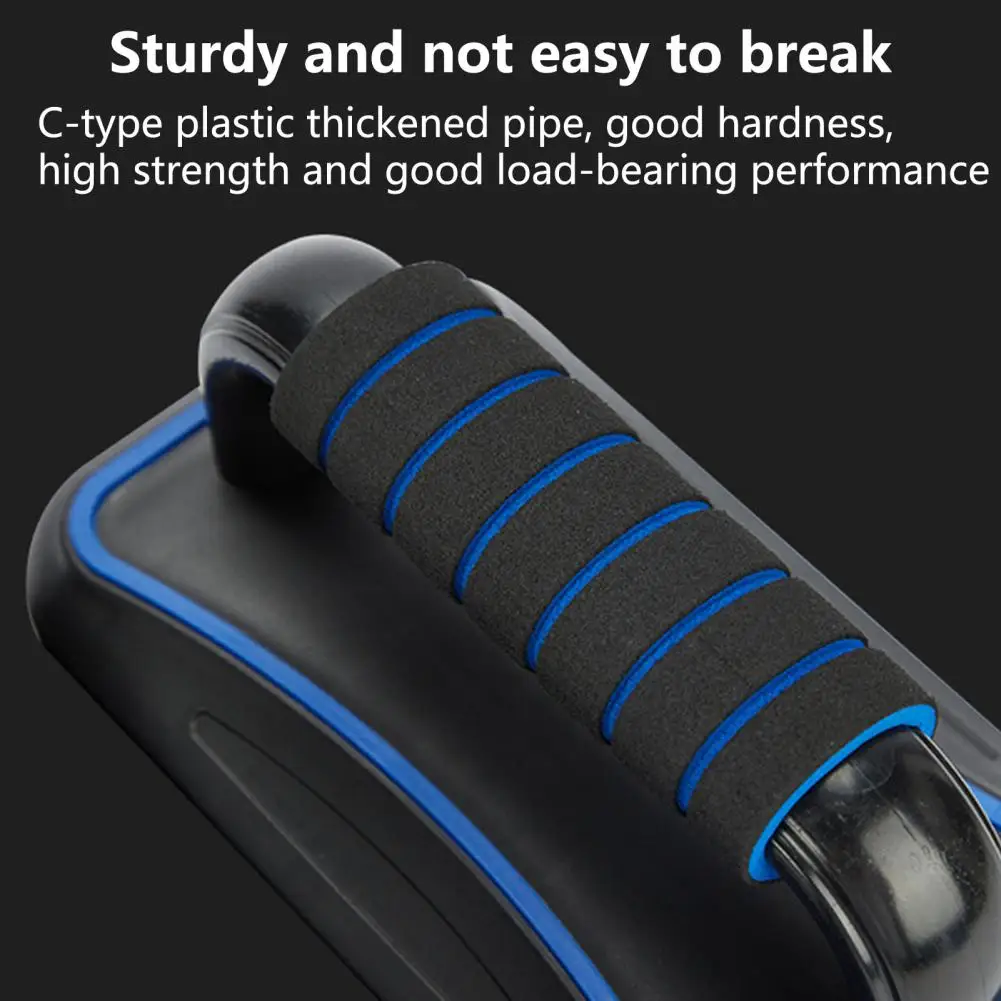 1 Pair Stable Push-Up Bar High Hardness Abdominal Trainer Sweat-Absorbed Floor Push Up Handles Bars Chest Exercise