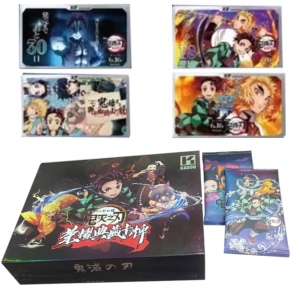 

Demon Slayer card Full Sets Rare SSP Colorful Refraction Diamond Card Tanjirou Kamado Nezuko Character Collection Card Toys