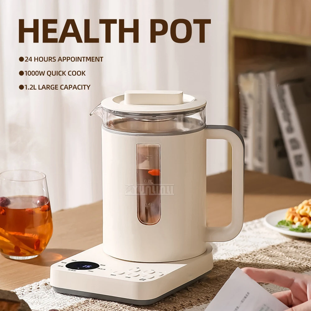 Good Quality 1.2L Multifunction Electric Kettle Automatic Hot Water Heating Insulation Kettles Health Preserving Pot