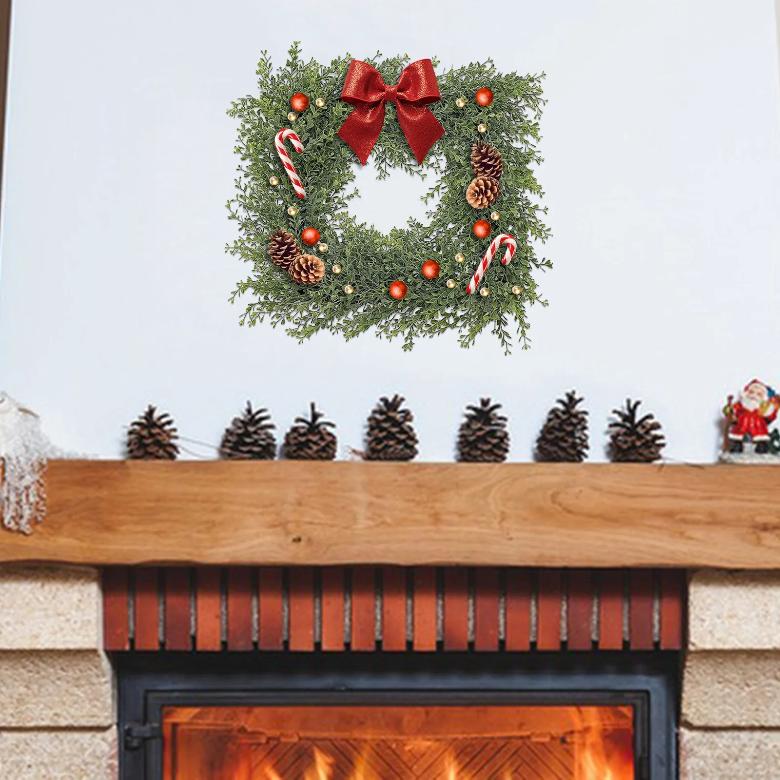 1 قطعة إكليل الحديد الإطار مربع معدن زهرة ترتيب الرف Diy بها بنفسك إكليل صنع معلقة جارلاند ديكور لوازم الحفلات #2