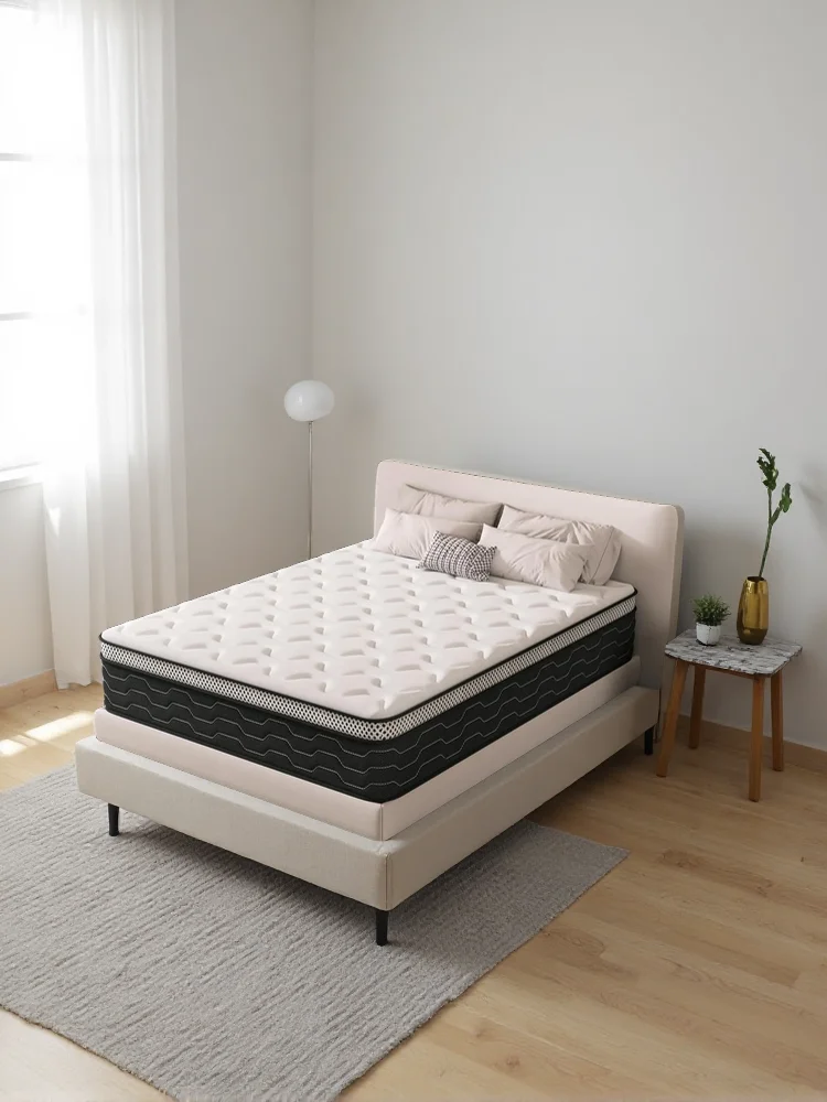 DEWINNER Taschenfederkernmatratze H3 160x200 cm – 27 cm hoch, 7-Zonen orthopädische Unterstützung, mit Memory-Schaum, atmungsaktiv gegen Schweiß, Öko-TEX Standard 100, vakuumverpackt