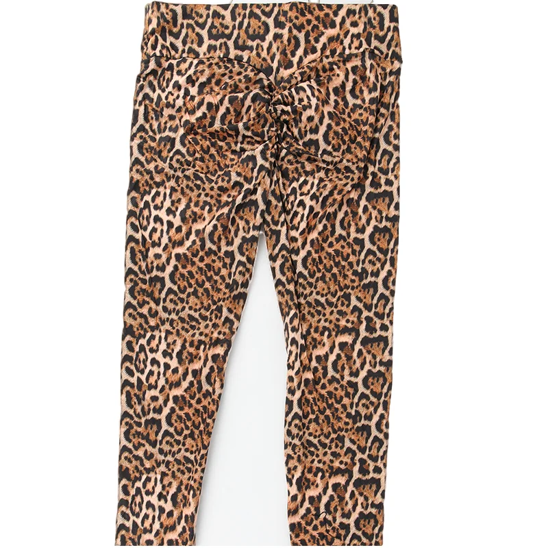 Damskie legginsy z wysokim stanem w panterkę, seksowne modelujące pośladki, bezszwowe, obcisłe spodnie fitness, push-up, marszczone, odzież sportowa damska.