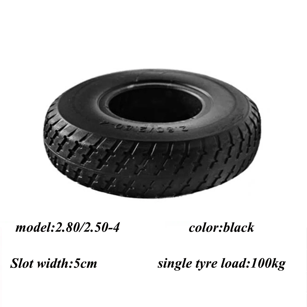 High Quality 2.80/2.50-4 Solid Tire 9 Inch Puncture Resistant Tire for Trolley, Tricycle, Electric Scooter Accessories