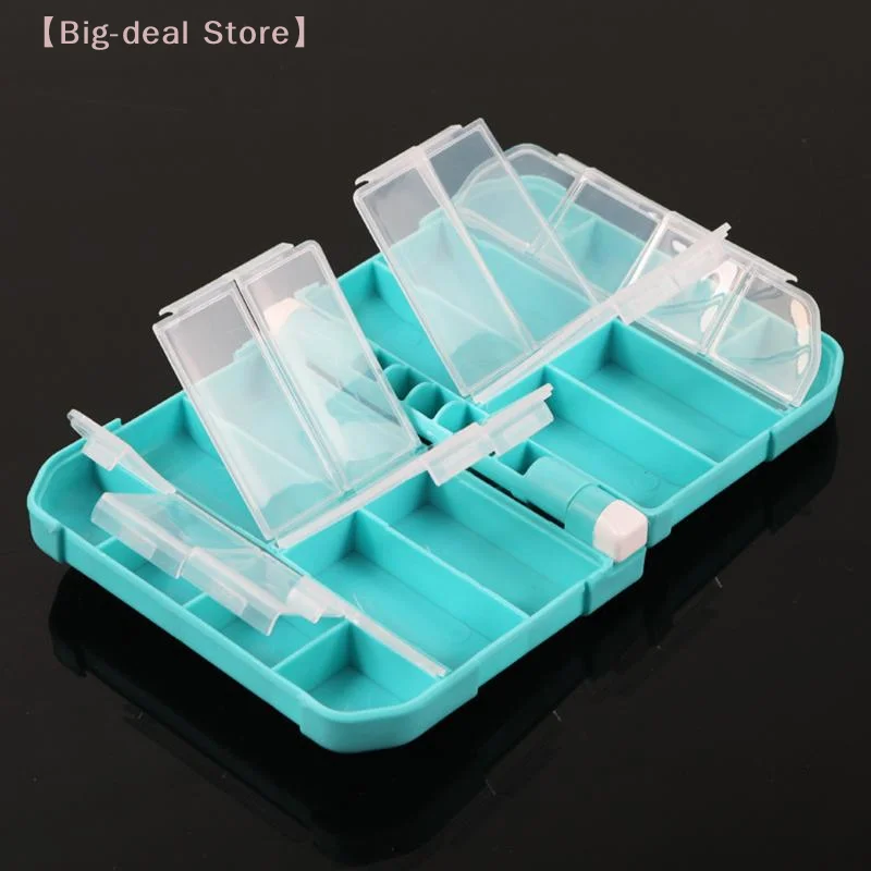 【M】Waterproof Storage Fishing Tackle Box With Removable Dividers Large Capacity Easy Carrying For Different Bait Hooks