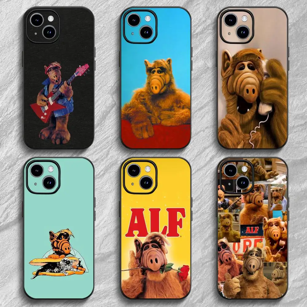 Etui na telefon z motywem serialu Alf Anime dla modeli 17 12 13 14 15 16Pro Max mini classic Plus, mocne magnetyczne mocowanie