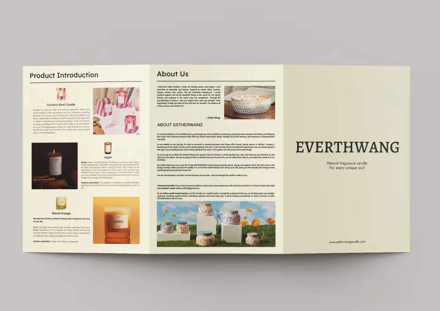 Custom Tri-fold Brochure Printing 500pcs, High-End Glossy Paper Business Catalog for Marketing Advertising
