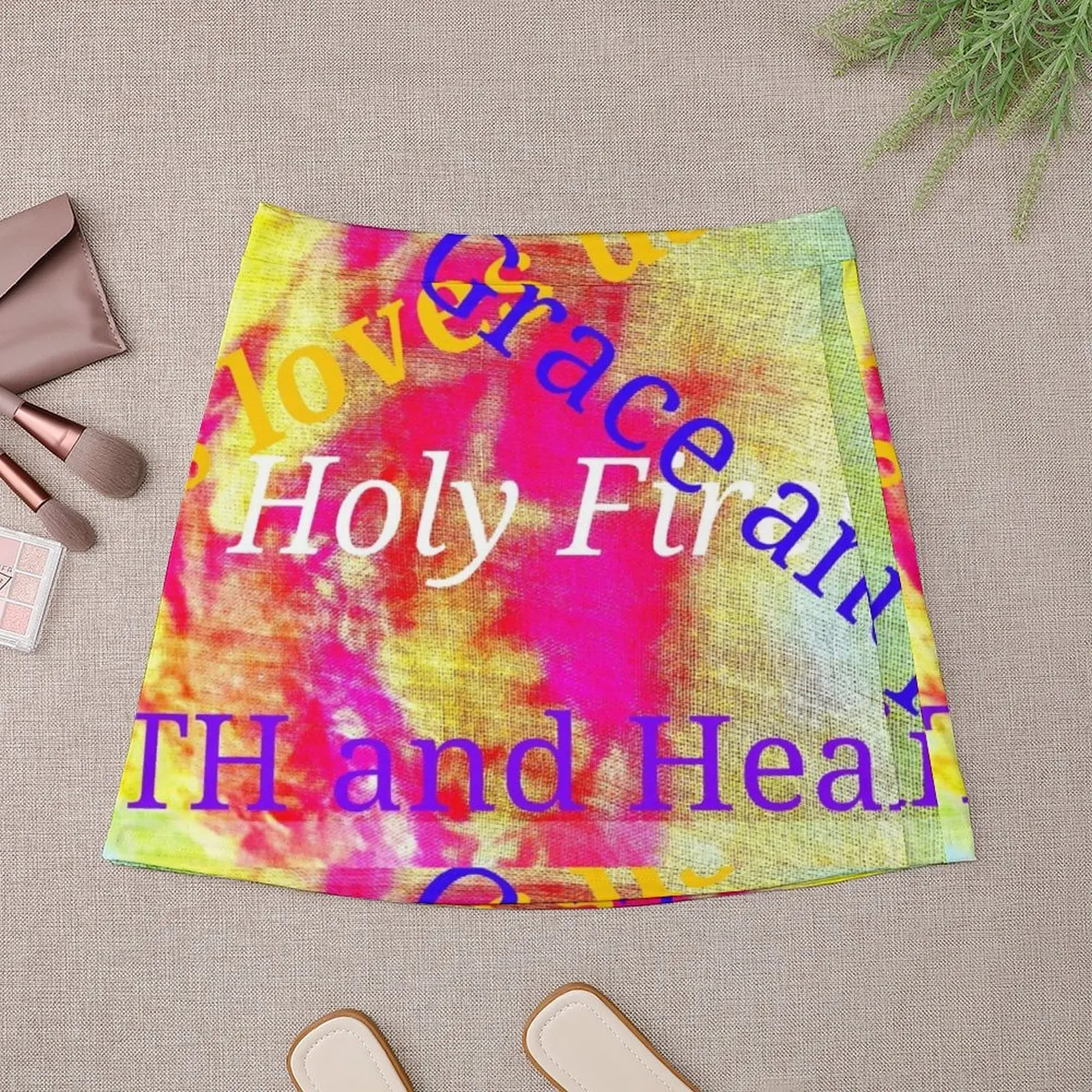 Holy Fire (Jesus Loves Us). Mini Skirt women's clothing summer 2024 novelties summer clothes