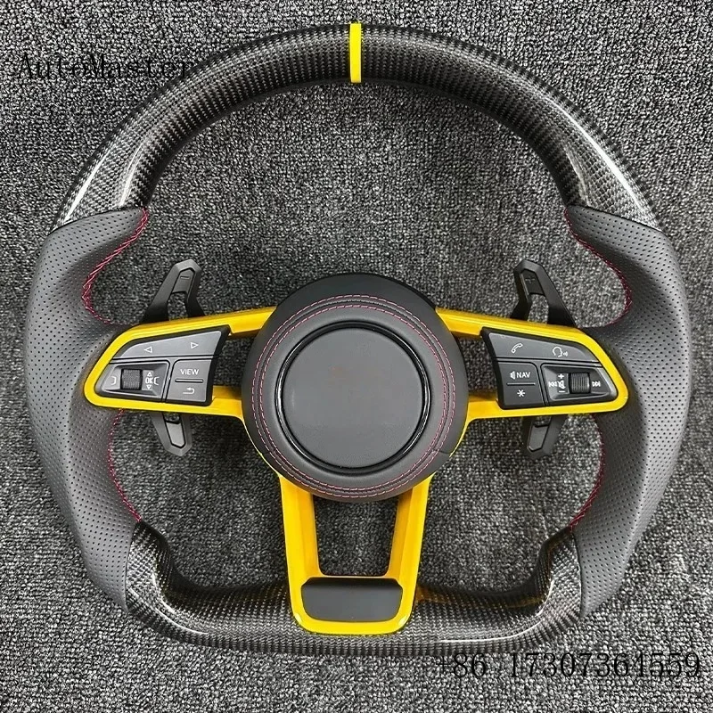 Afbeelding 6: Auto Stuurwiel Assemblage Voor Audi A3A4A5A6A7A8 R8 Universele multifunctionele Custom Stuurwiel Decoder Interieur Accessoire