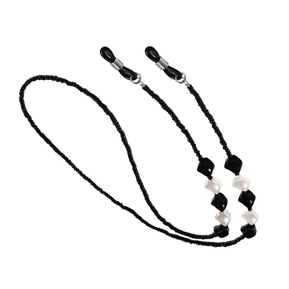 

1Pcs Eyeglass Chain Anti-Skid Beaded Glasses Cord Strap Eyewear Safety Holder Suitable for Sunglasses Reading Glasses