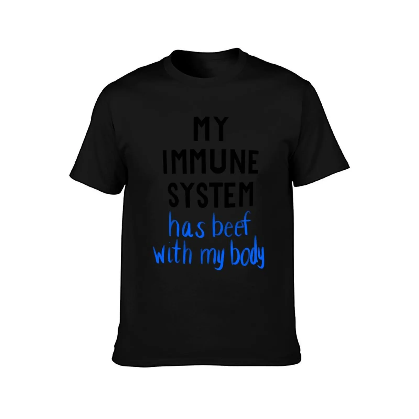Immune System:Beef T-Shirt Basic Short Sleeve for Men T-Shirt