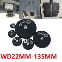 2pcs W135mm-22mm  Strong Rubber Bolt Magnetic Base With screws and washers Magnetic for Work Light SUV Offroad light stand fixed
