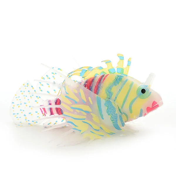 

Simulated Coral Lionfish Decoration Durable Eco Friendly Aquarium Fish Tank Decor Artificial Snailfish Ceramic Base Realistic