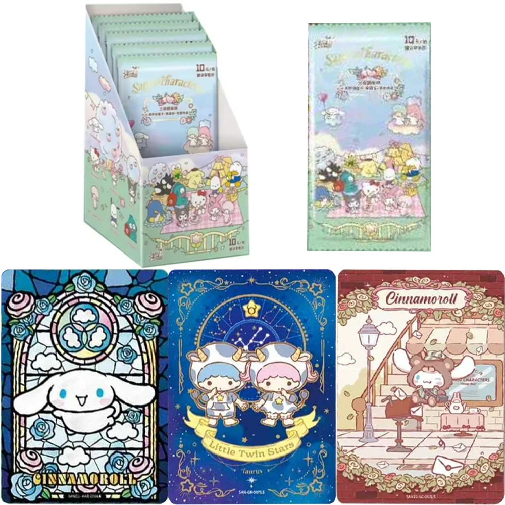 

KAYOU Genuine Sanrio Card Flower Fragrance Story Mengmeng Collection Pack Sanrio Family Collectible Cards Toys Gifts