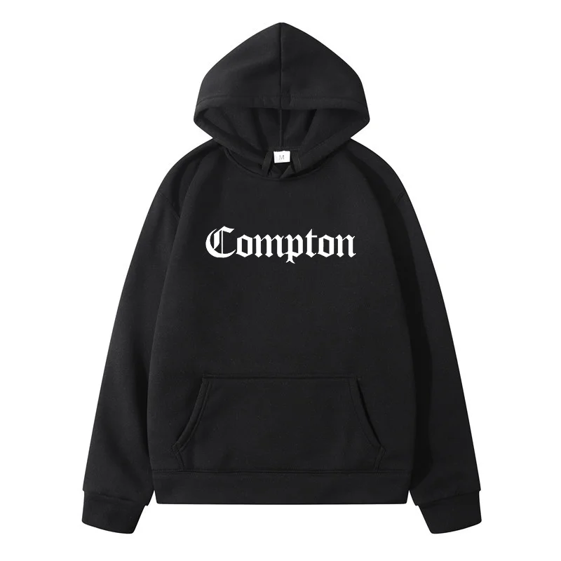 Compton Goth Design Letter Y2k Hoodie Hoodies Men's Sweat-shirt Sweatshirts for Men Streetwear Harajuku New in Sweatshirts