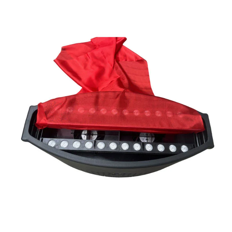 Butoy 120W 1.8/1.5M Silk Cloth Fire Flame Light LED DJ Stage Disco Holiday Background Red Electric Fake Artificial Flame Machine