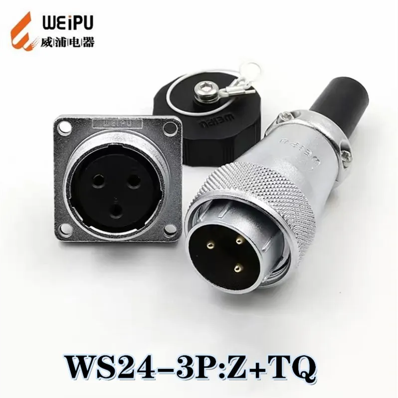 

Weipu connector WS24 WY24 WF24 aviation plug 2 3 4 9 10 12 19 core