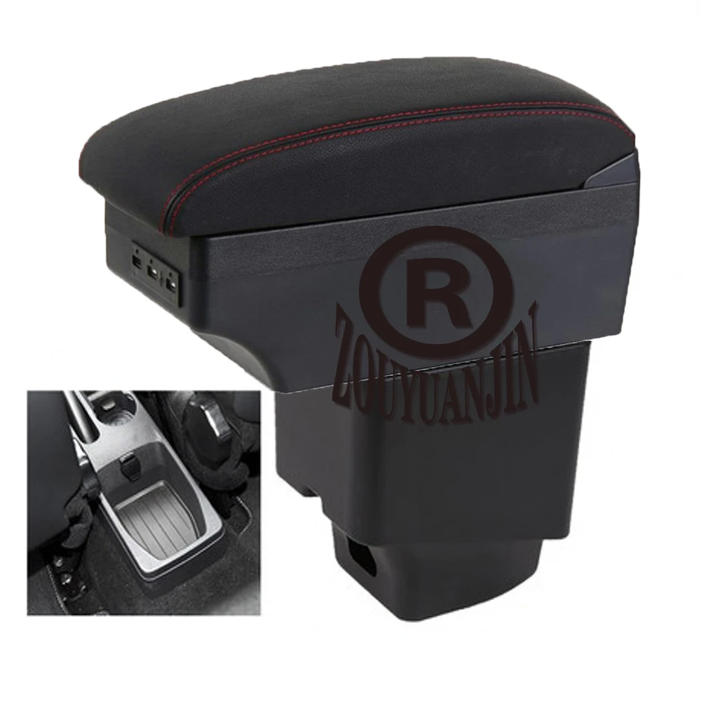 

For Renault Captur Armrest Box Arm Elbow Rest Center Console Central Store Content Storage with Cup Holder USB