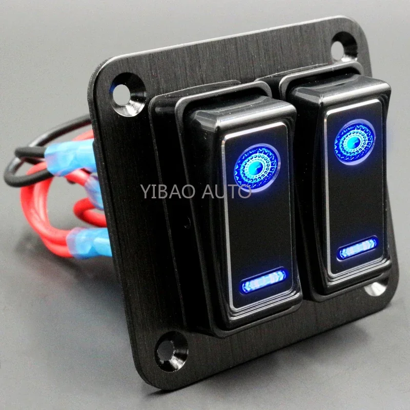 

Металлическая панель переключателя света 2-8, для автомобиля, лодки, прочная, новая, долговечная, водонепроницаемая