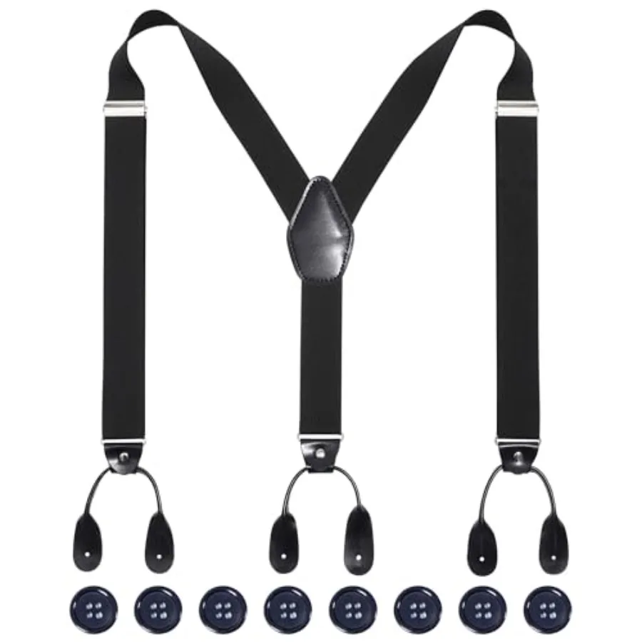 Men's Adjustable Heavy Duty Y-Back Tuxedo Suspenders
