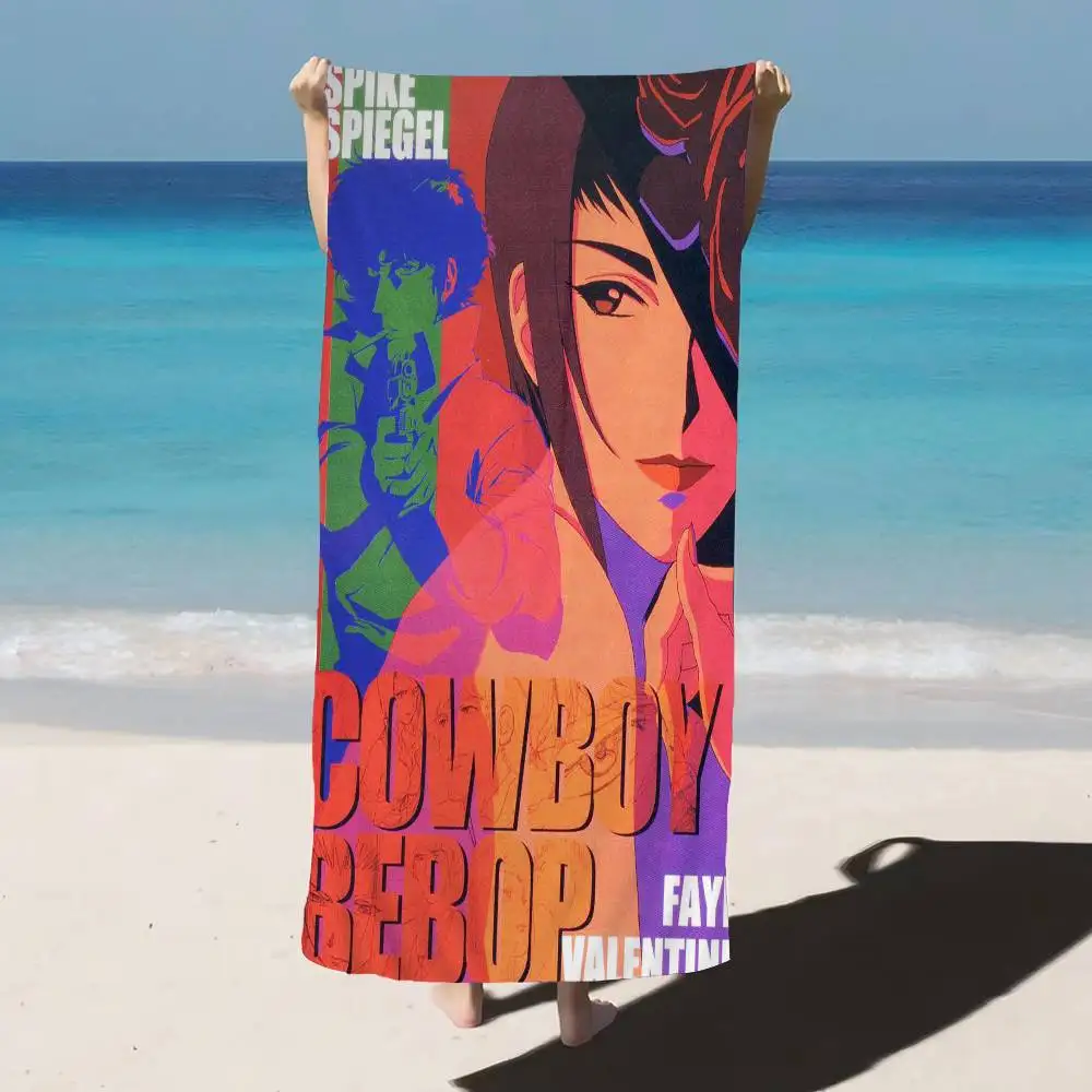 Anime C-Cowboy Bebop Microfiber Beach Towel Absorbent Quick dry Soft Yoga Swimming Resort Mountain Climbing Towel