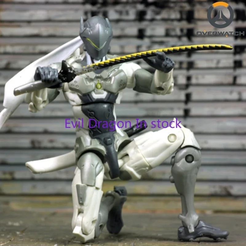 In Stock Overwatch Heroes of The Storm Series 6 Inch Blizzard Dj Genji Half Warehouse Model Doll Craft Toy Collectible Gift