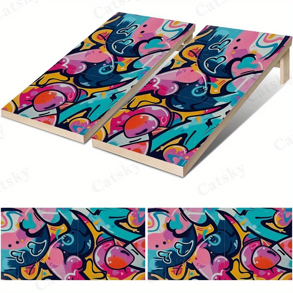 Pastel Graffiti Dream   Sandbag Board Sticker.This sandbag board sticker is made from high-quality materials, offering excellent