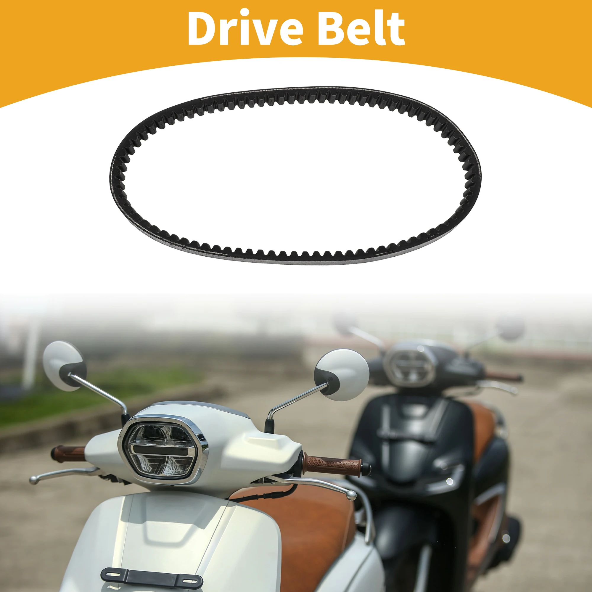 Motoforti Drive Belt Motorcycle V-Belt for Honda Elite CH150 1985-1987