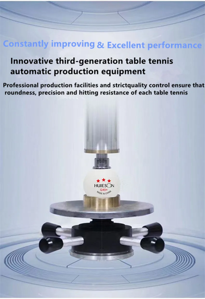 10 Teile/los Huieson Neue ABS Tischtennis Bälle 3 Sterne 2,8g 40 +mm Ping Pong Bälle für Training und Wettbewerb – Detail 3