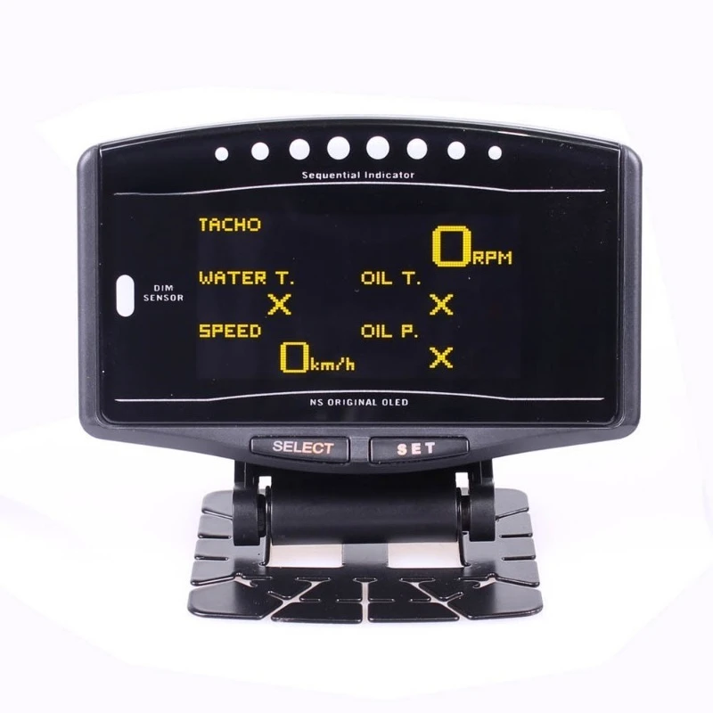 LCD speed meter, ten-in-one multi-function car modified color meter