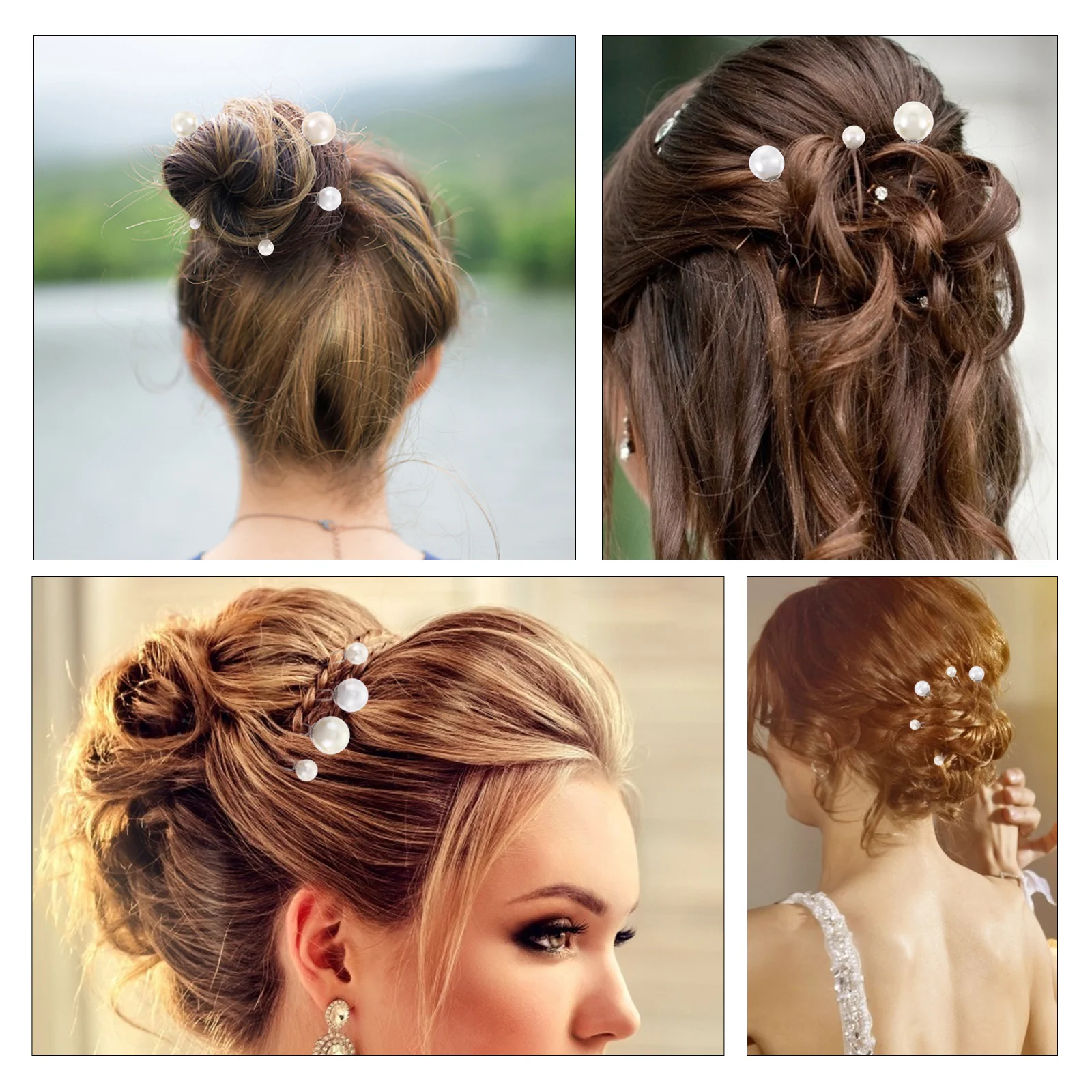 

16pcs Hairpin Pearl Clips Wedding Headdress Bridesmaid Hair Pearl Hairpins Accessories Styling Tools Durability