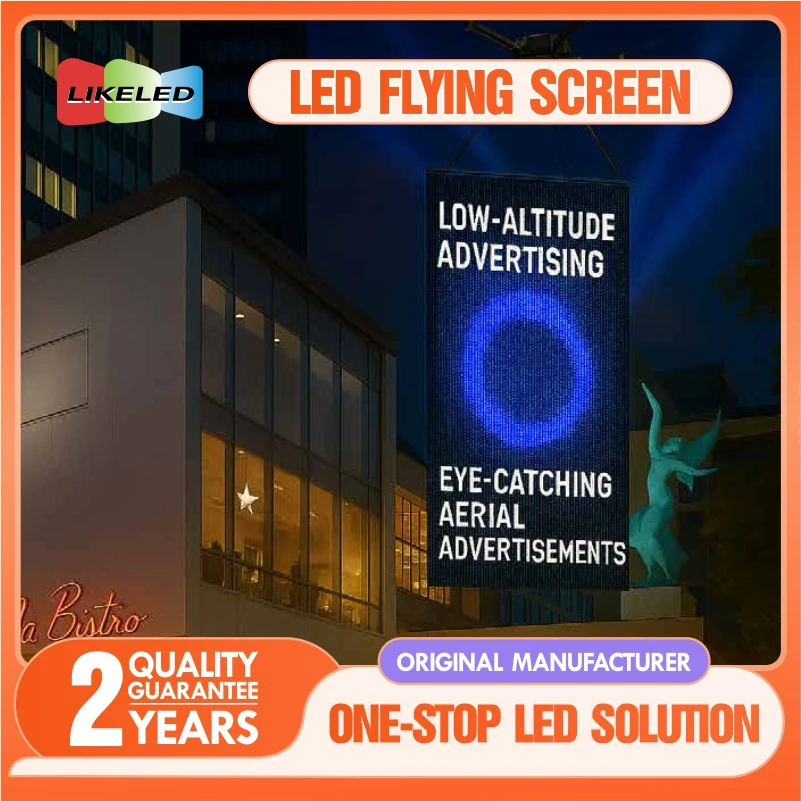 P20 Opvouwbaar LED Mesh-scherm voor drone-shows met HDR10+ en IP65 waterdichte hologramprojectie