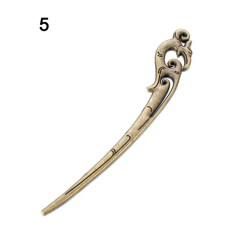 Fashion Women Hair Fork Vintage Metallic Hair Accessories Vintage Hair Sticks Hairpin Bronze Hairpins Hair Clip