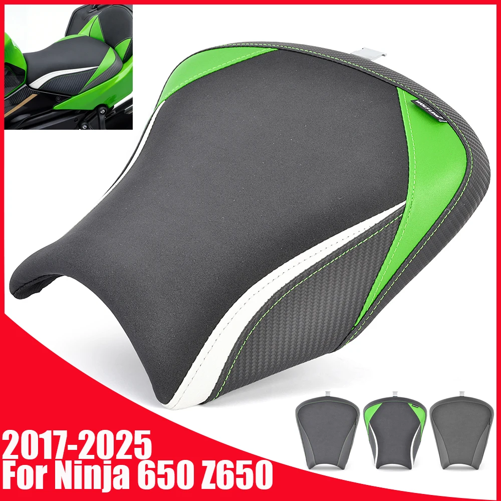 Rider Front Seat Cushion Pad For Kawasaki Ninja 650 Z650 2017 2018 2019 2020 2021 2022 2023 2024 2025