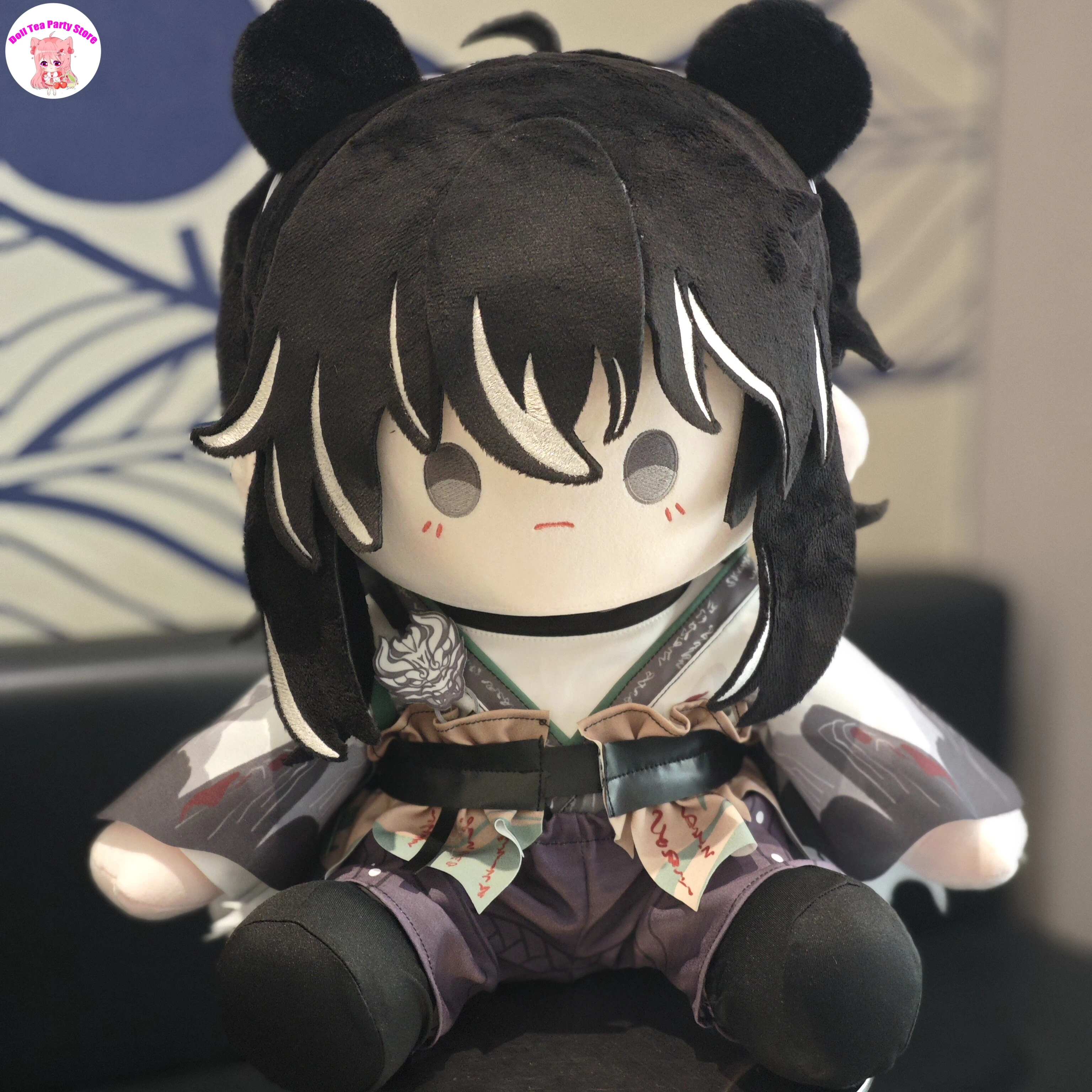 

Плюшевая игрушка QIUYUAN Wuthering Waves, около 40 см, хлопковая кукла в позе для сидения, милый плюшевый талисман, подарок на день рождения, для косплея