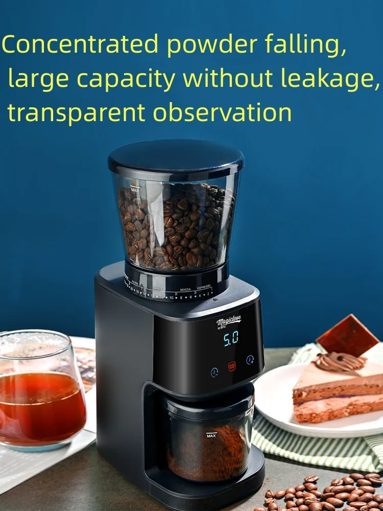 Megira Electric Grinder Coffee Italian Household Taper Knife Automatic Commercial Coffee Grinder Electric  Timemore C2