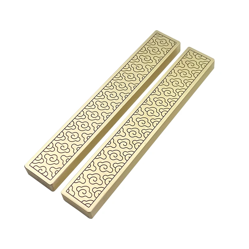 brass caligrafia pintura papel estilo chines brush writing metal papel peso livro pressao strip decoracao vintage 01