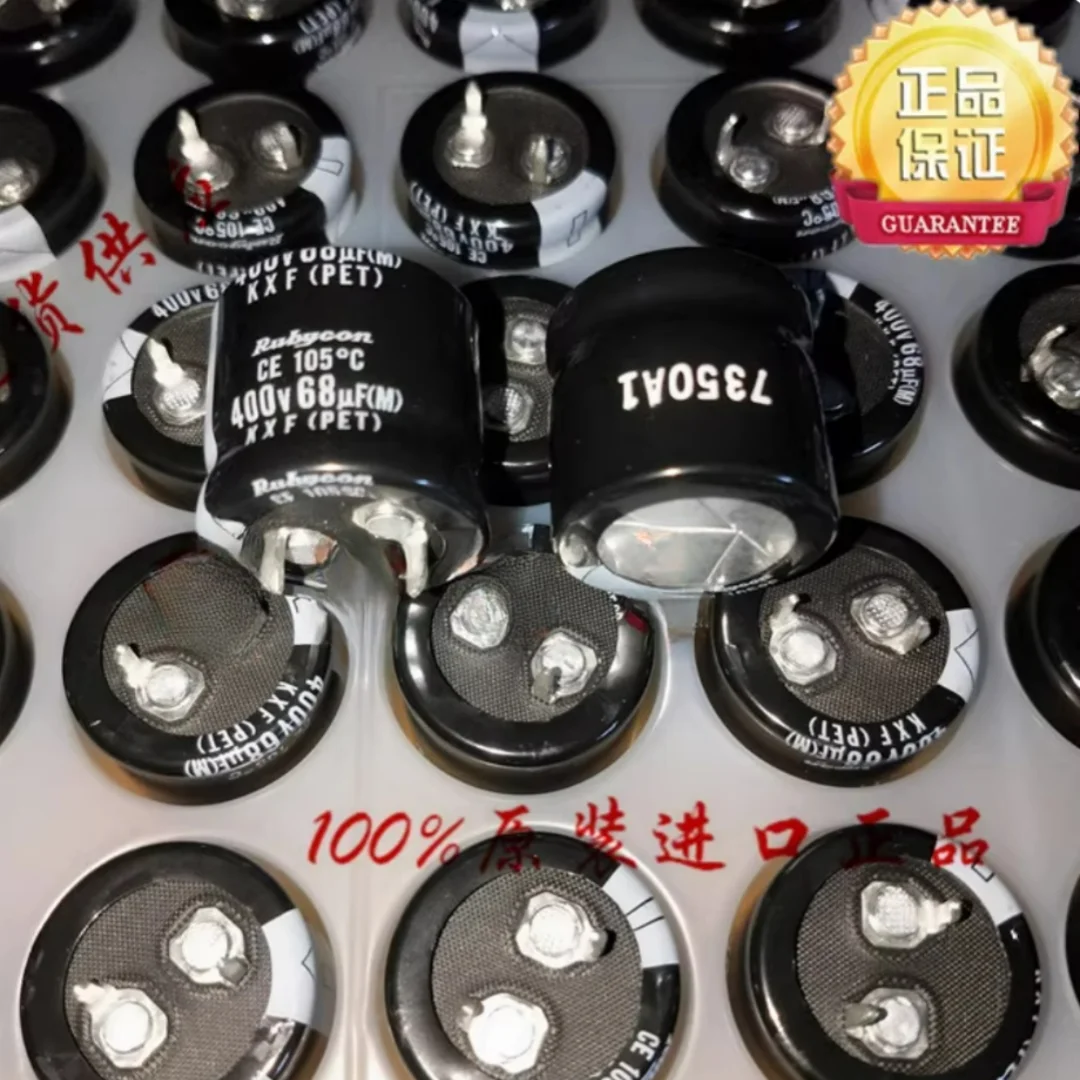 

68UF 400V Japanese Ruby RUBYCON capacitor 400V68UF 22 * 20 KXF 105 degrees