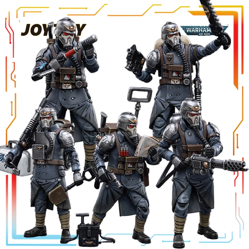 

Spot Goods JOYTOY Original Warhammer 40k Series Krieger Death Corps Action Figure Model Toys Collectible Model Gifts for Boys